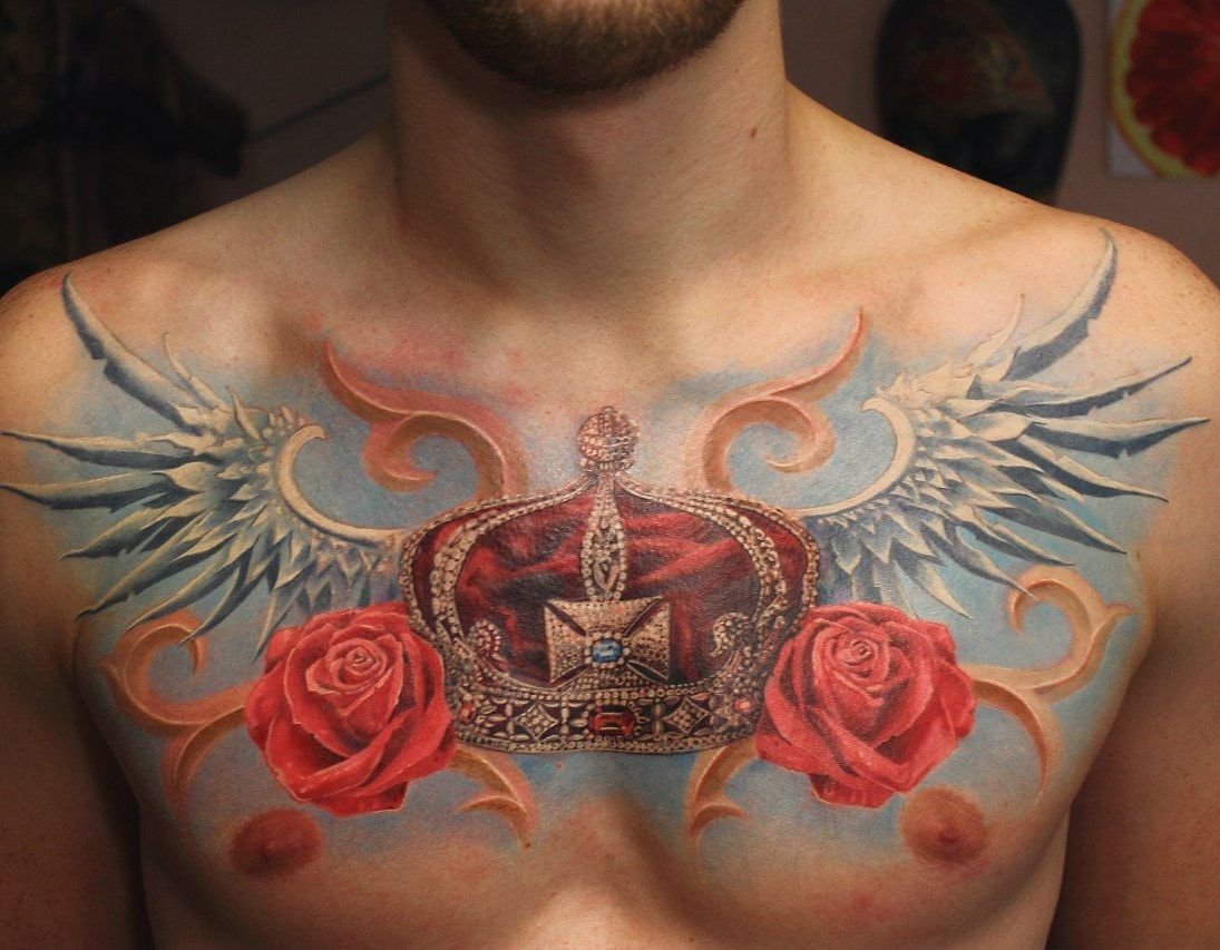 Chest Tattoos 22