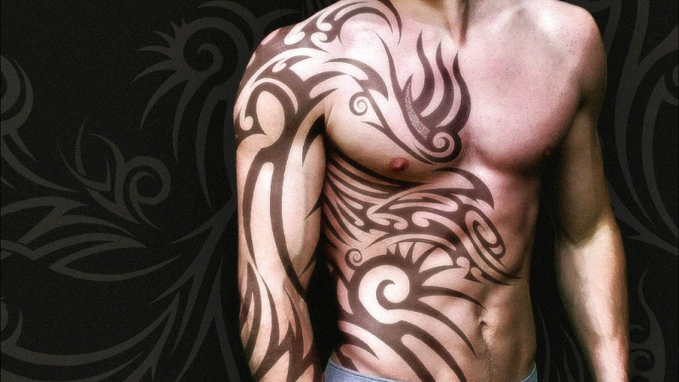 Chest Tattoos 47