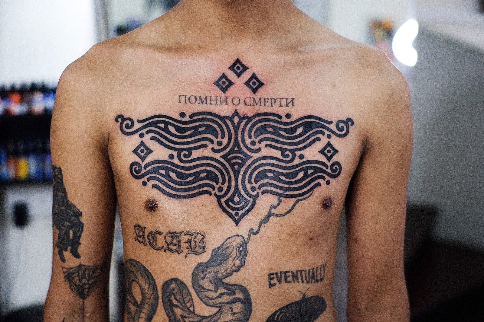 Chest Tattoos 49