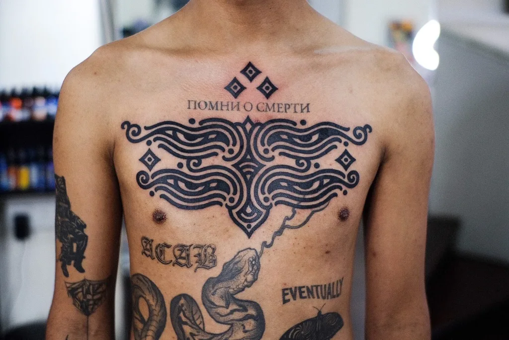 Chest Tattoos 18