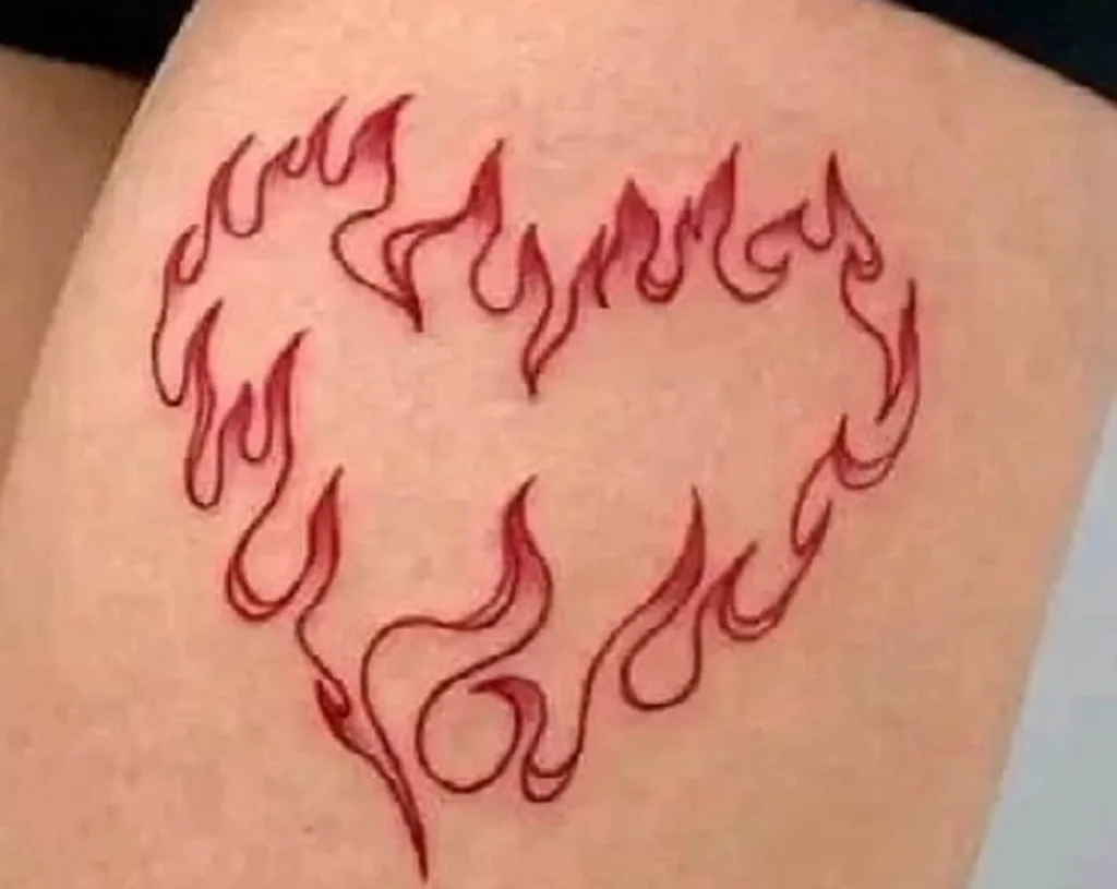 Heart Beat Tattoo 36