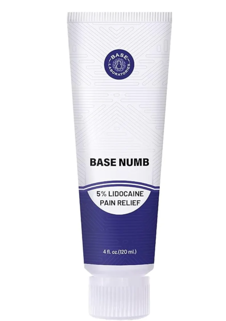 BASE LABORATORIES 5% Lidocaine Numbing Cream