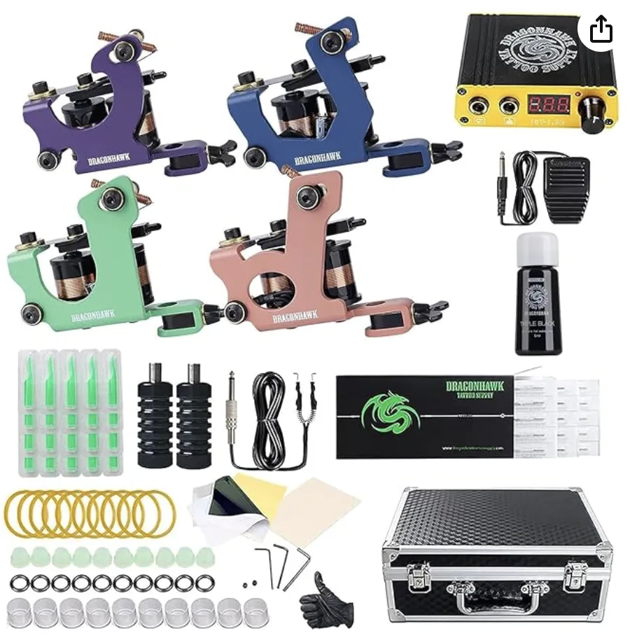 Dragonhawk Complete Tattoo Kit 4