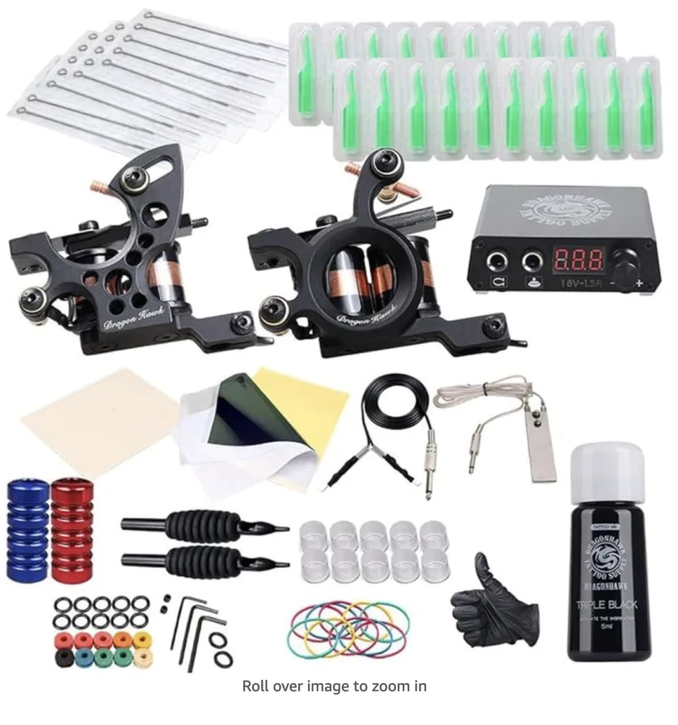 Dragonhawk Traditional Pro Complete Tattoo Kit