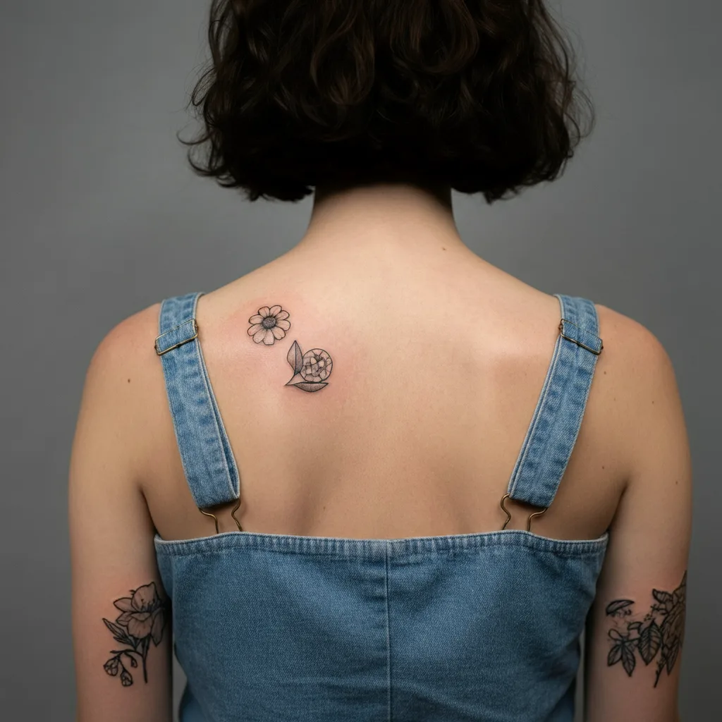 Patchwork Tattoo Ideas Female Back png